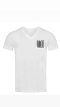 Load image into Gallery viewer, WHITE MENS V-NECK T-SHIRT
