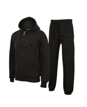 Load image into Gallery viewer, ORIGINAL MENS BLACK TRACKSUIT WITH ZIP
