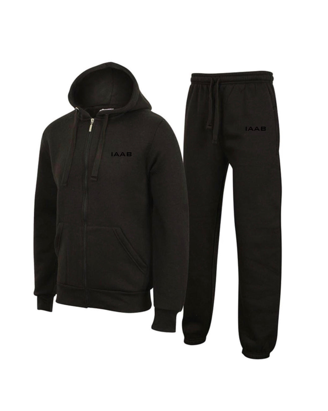 IAAB ALL-BLACK MENS TRACKSUIT WITH ZIP